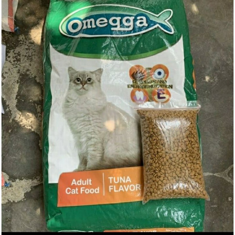 OMEGGA CAT TUNA REPACK 1 KG MAKANAN KUCING ECER MURAH