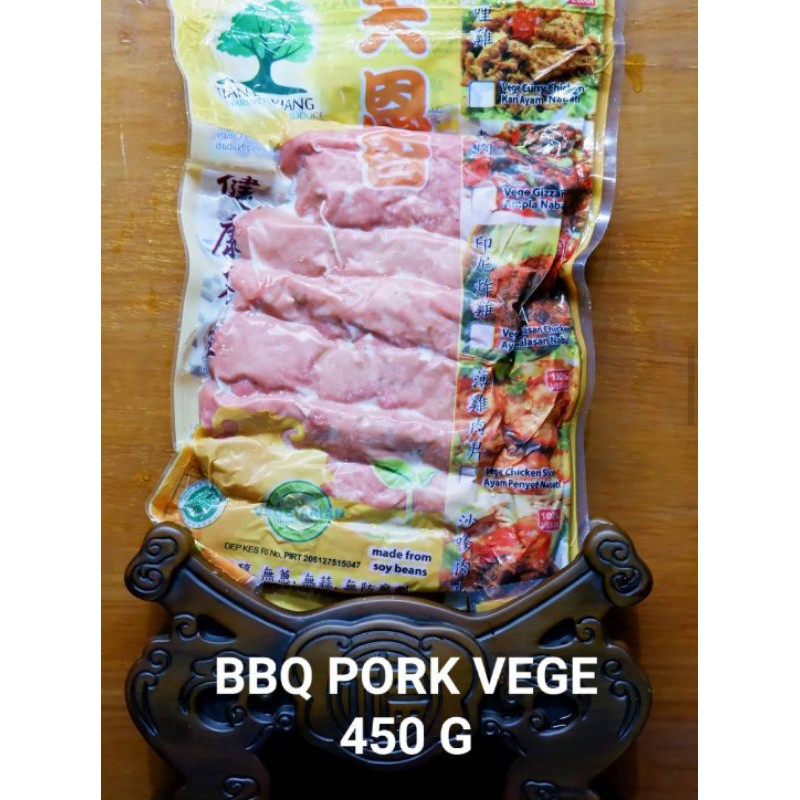 

Tian En Xiang BBQ Pork Meat Vegetarian 450 gr / Char Siu / Cha Sao Rou / Daging Merah Nabati HALAL