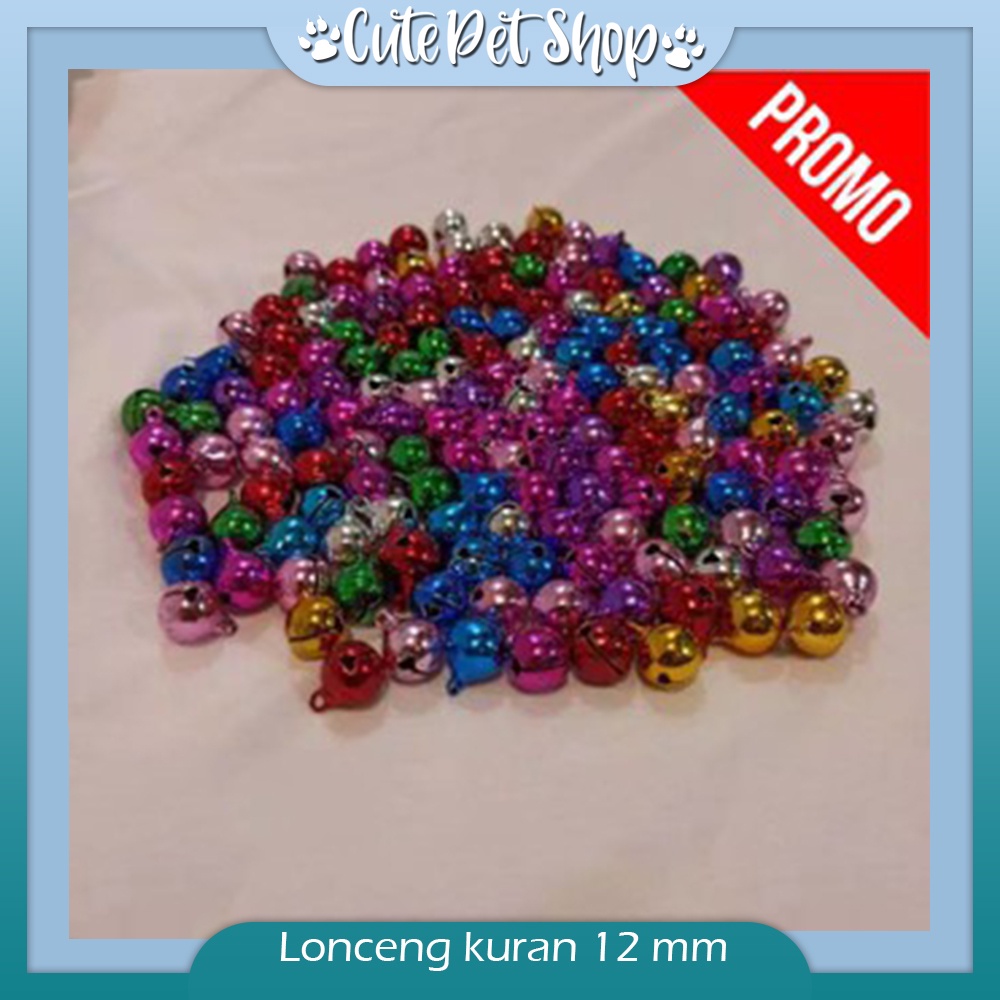 LONCENG KERINCINGAN KECIL 12 MM | LONCENG KALUNG KUCING | LONCENG WARNA WARNI