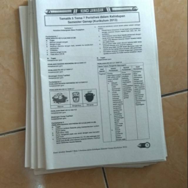 Kunci Jawaban Lks Tematik Kelas 123456 Semester Genap Tahun Ajaran 2020 Shopee Indonesia