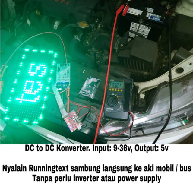 DC to DC Konverter Converter StepDown 5V 10A aki mobil bus