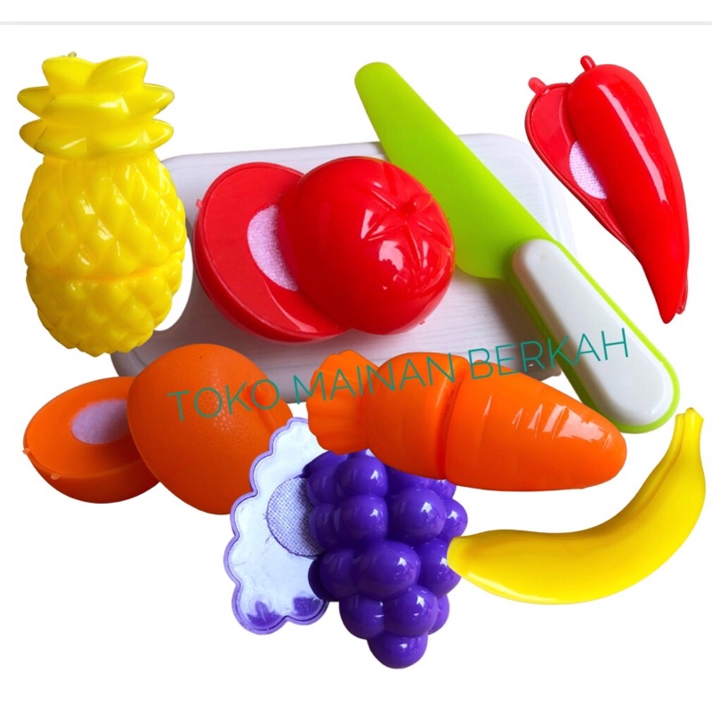 MAINAN EDUKASI SAYUR BUAH POTONG | MAINAN SET TALENAN PISAU SAYUR BUAH POTONG-1