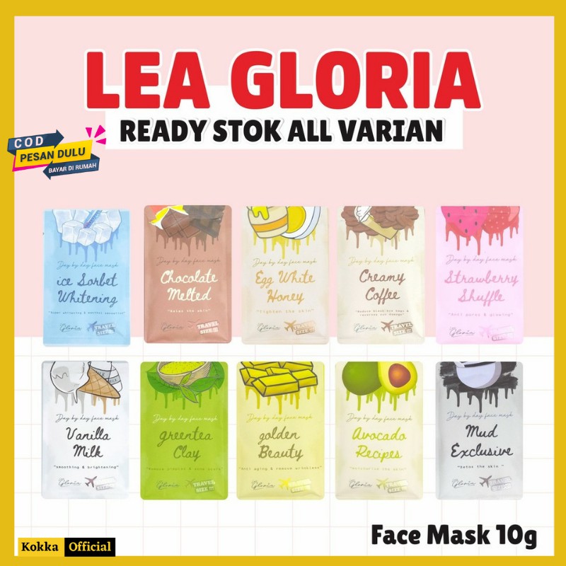 Masker Organik by LEA Gloria | Masker Bubuk by LEA Gloria Travel Size 10 grm BPOM