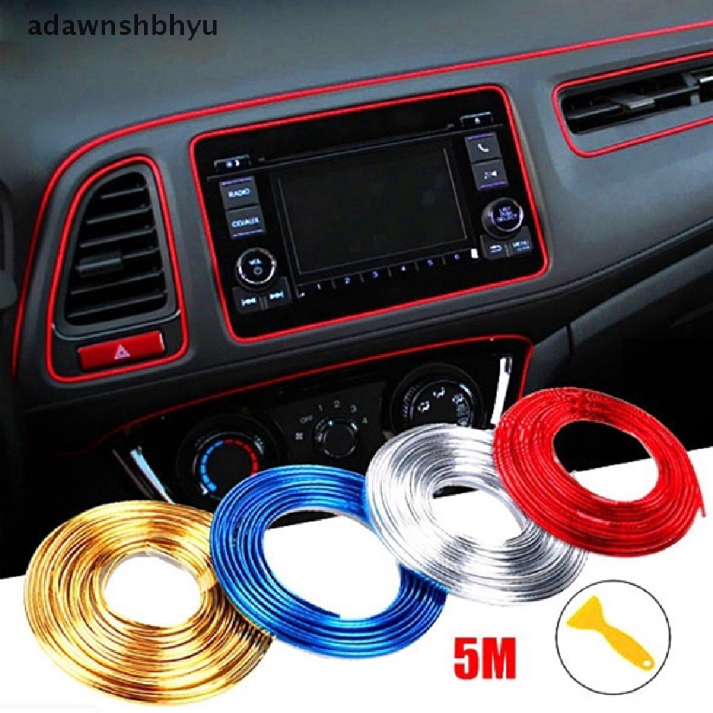 Strip Perekat adawnshbhyu 5M Untuk Dekorasi Interior Mobil Molding Styling Aksesoris Otomatis