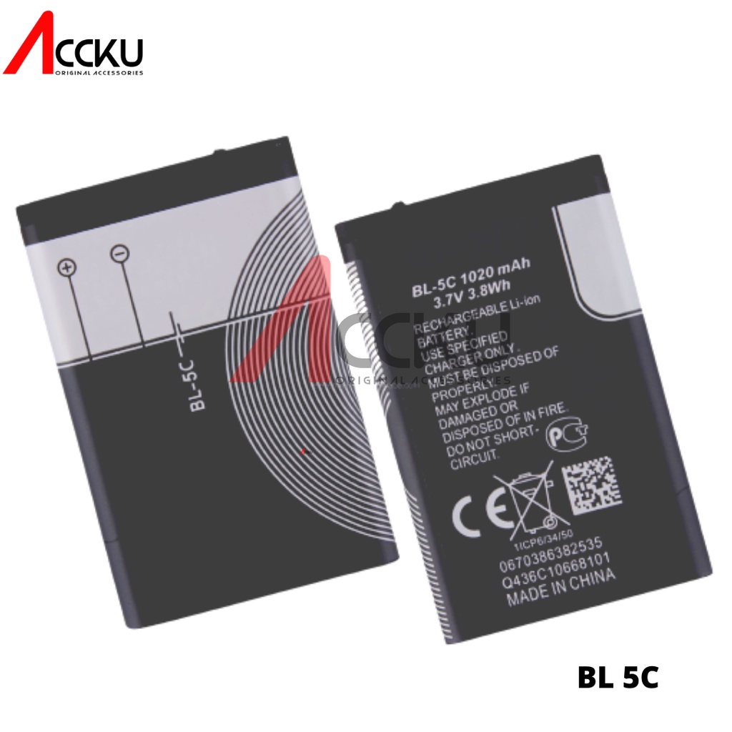 BATERAI NOKIA BL5C BATTERY NOKIA BL-5C ORIGINAL 100%