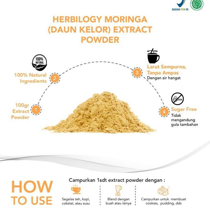 

OZ ❤️ Herbilogy Moringa (Daun Kelor) Extract Powder 100g Ready stock