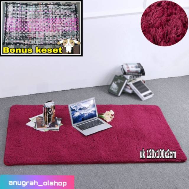  Karpet  bulu  polyfoam uk 120x100x2cm Shopee  Indonesia