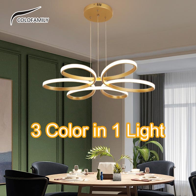 3 warna lampu gantung lampu plafon led lampu hias rumah ruang tamu kamar minimalis tempat lampu plaf