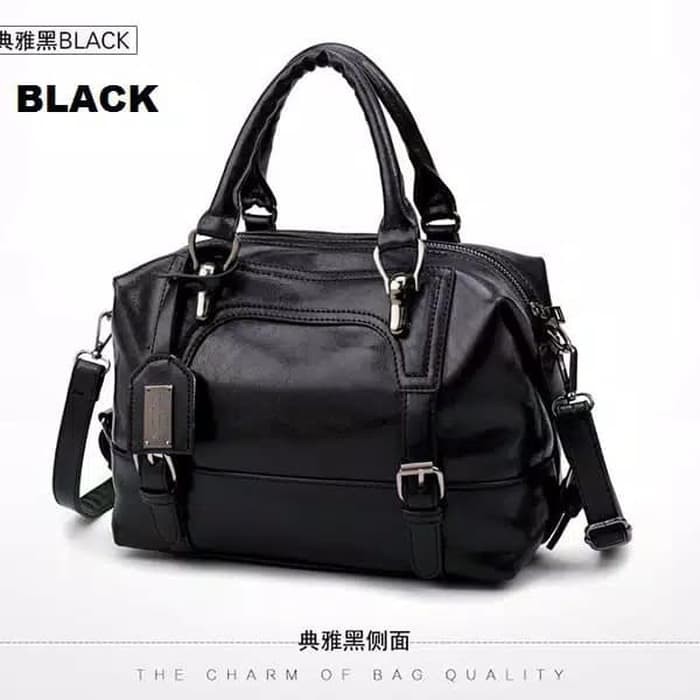 VB TAS IMPORT TAS WANITA TAS KERJA TAS VICTORIA BECKHAM 081 BROWN - Hitam