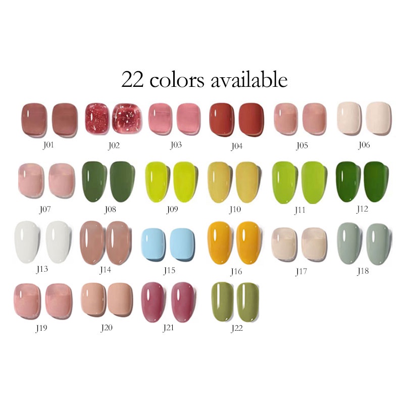 【 COD 】Kutek Gel Jelly Transparan UV LED 10 ml/ Nail Gel Polish Art UV /Cat kuku Halal