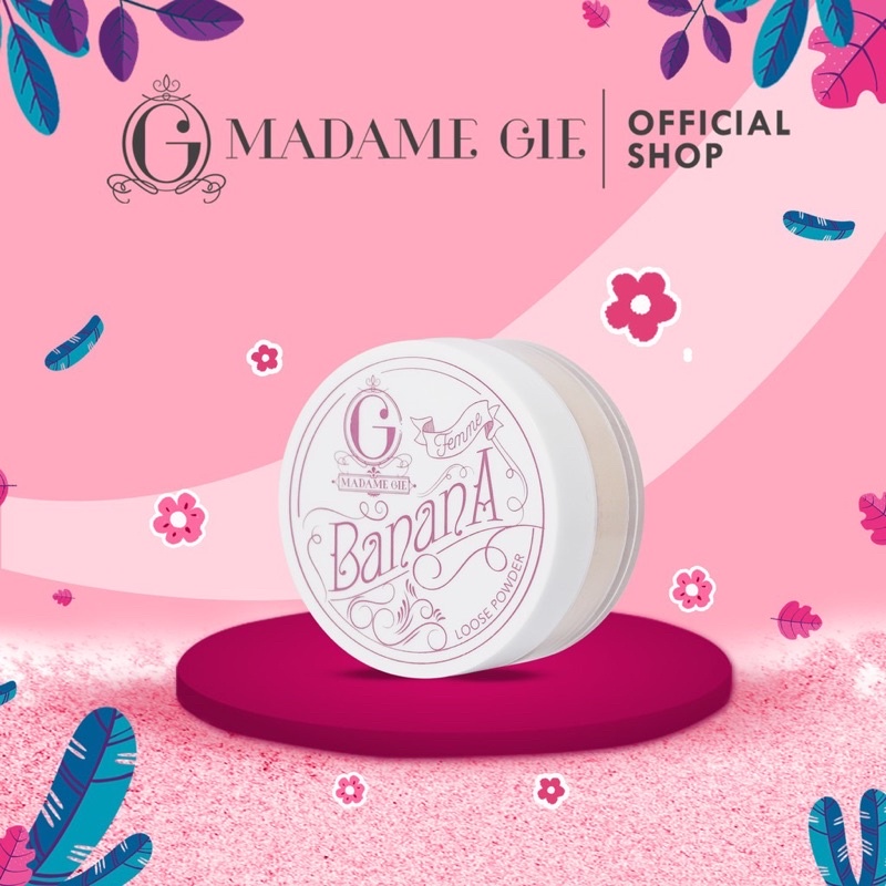 MADAME GIE Femme Banana Loose Powder Indonesia / Primer BB Foundation Lipstick Eyeshadow Blush On Eyeliner Eyebrow Mascara Lipstick Lip Matte Gloss Balm Kutek / Facial Wash Toner Essence Serum Sunscreen Moisturizer Cream Mask Masker Body / Lipill Paket