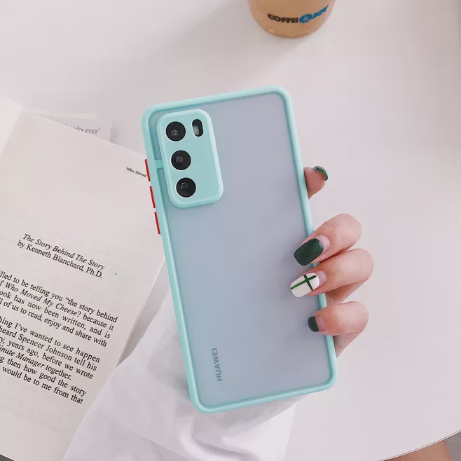 Case Pelindung Lensa Kamera Bahan Akrilik Matte Warna Kontras Untuk Huawei Nova 7i 7se 5t 3i Y9S Y9 Prime 2019 P30 Pro