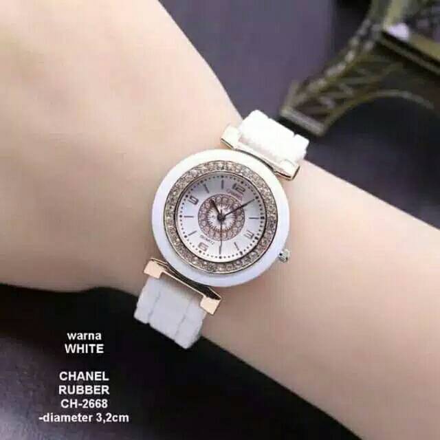 (Terima Cod)JaM TANGAN WANITA CHN RUBBER Karet CH2668