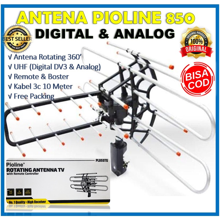 Antena Pioline PL 850 TG Antenna Remote Antena Rotasi