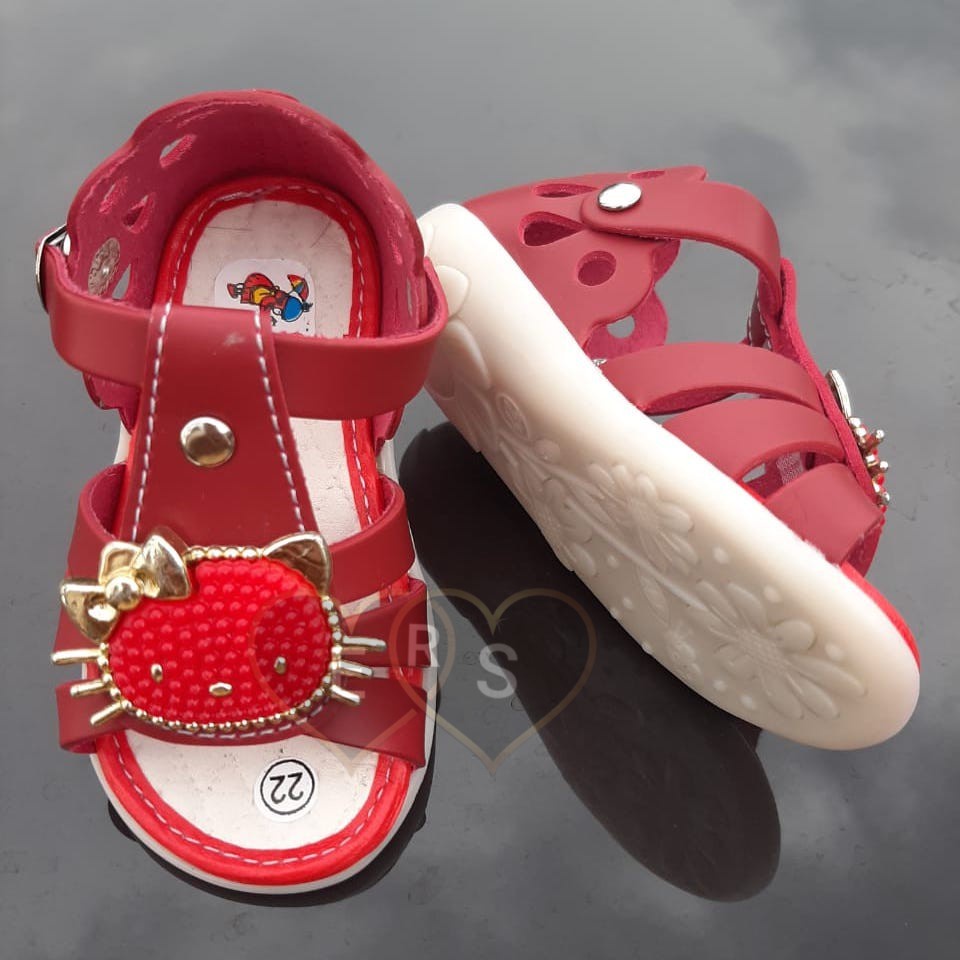 TOKOERS SDP02 Sepatu Sandal Anak Perempuan Umur 1 s/d 3 tahun - Hello Kitty