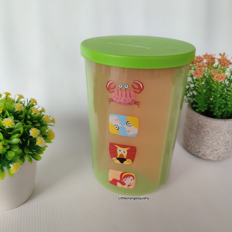 Toples Makanan Kedap Udara Tupperware Sekat Motif Zodiak