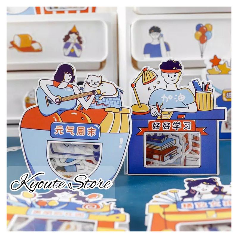 

40 pcs Sticker Deco My Activity Life Scrapbook DIY Journal Planner Bujo Diary Art HP