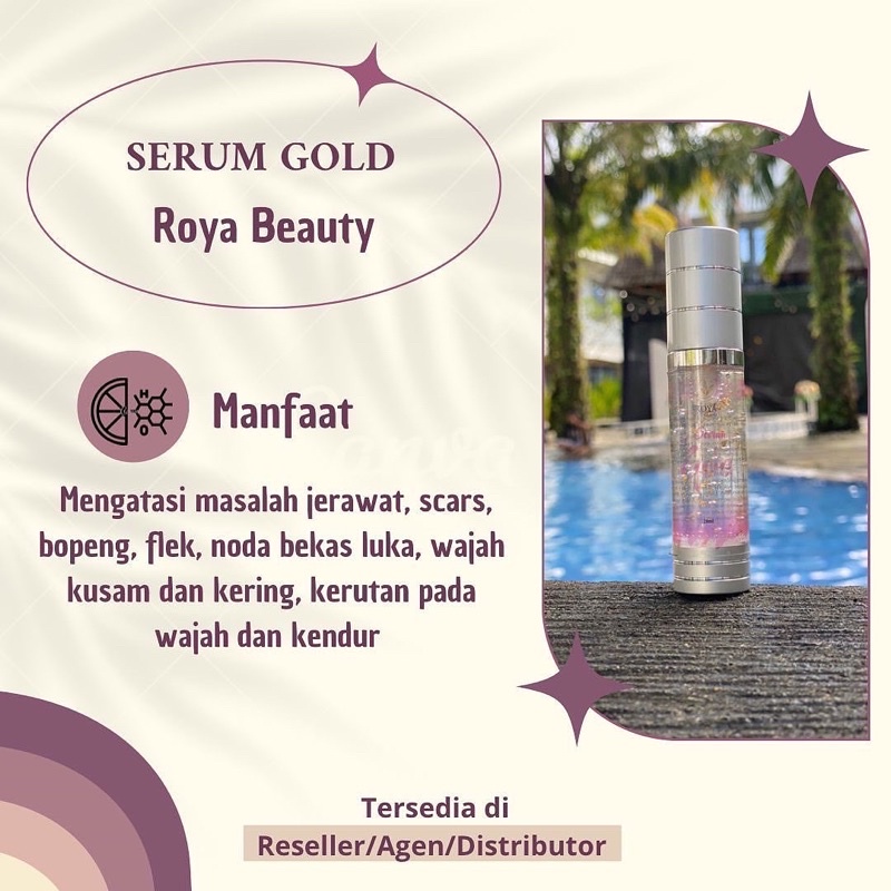Serum gold 24k (karat) roya skincare