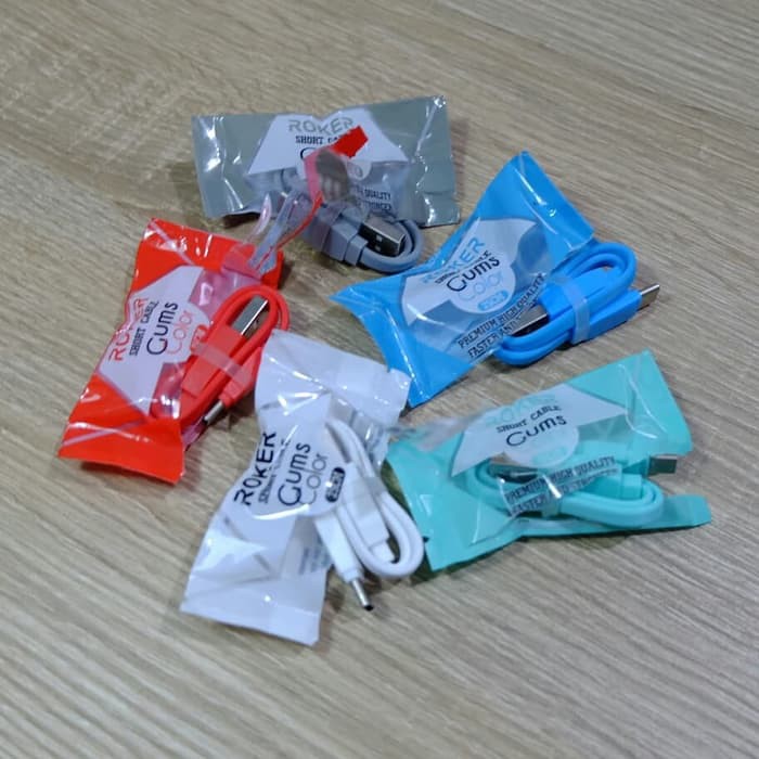 KABEL ROKER GUMS 25CM IPH 5/6/7/8 PERPCS