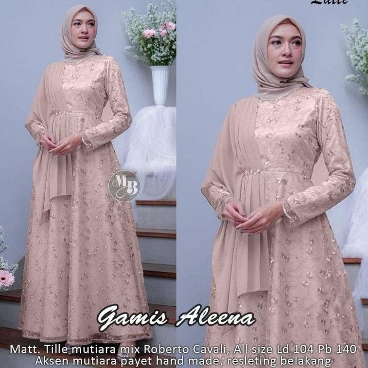Ready stock GAMIS ALEENA BROKAT GAMIS BROKAT GAMIS KONDANGAN GAMIS LAMARAN PBE