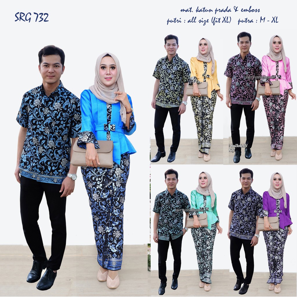 38 CP Zafir Hitam Setelan Gamis Couple Batik Baju Muslim Long Cardi