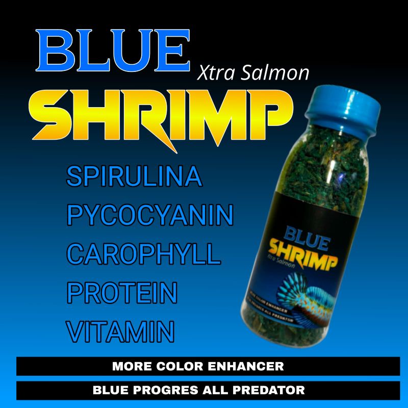 Blue Shrimp Udang Biru Pakan Pulchra Kemasan Botol 100 ml