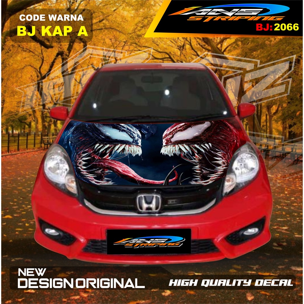 VARIASI STICKER KAP MOBIL BRIO AVANZA XENIA TERIOS / STIKER CUP DEPAN MOBIL  HONDA JAZZ DLL / STIKER MOBIL