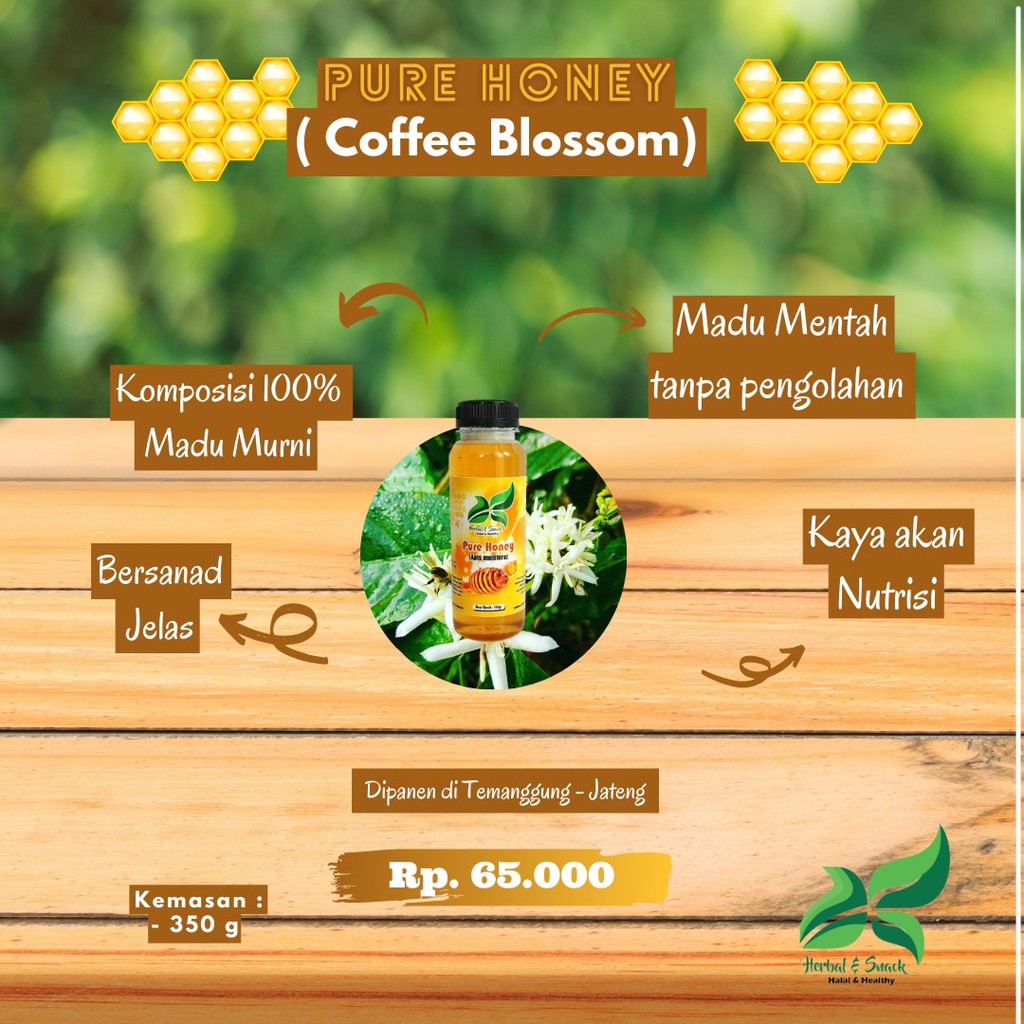 Jual Pure Honey Coffee Blossom Madu Mentah Raw Honey Nektar Kopi