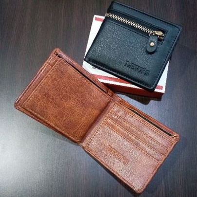 dompet lipat pria bahan kulit sintesis lokal berkualitas model sleting depan #dompet #dompetpria #dompetcowok #dompetlokal