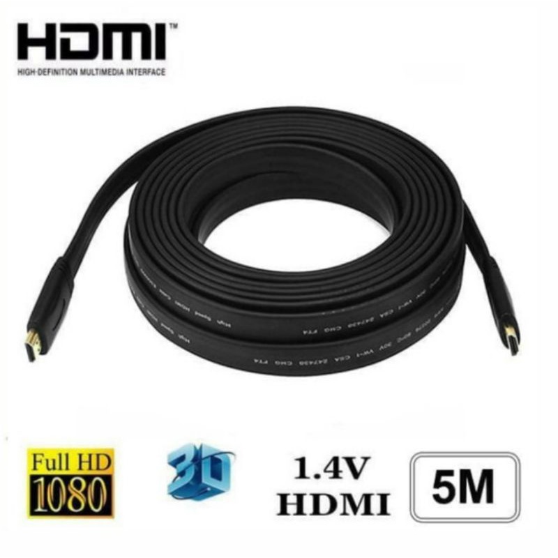 kabel hdmi flat 5meter / hdmi 5 meter