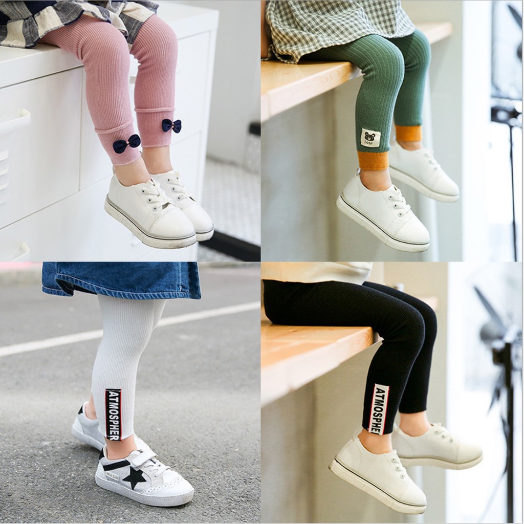  LOGU Celana  legging anak celana  panjang  bahan kaos  kaki  