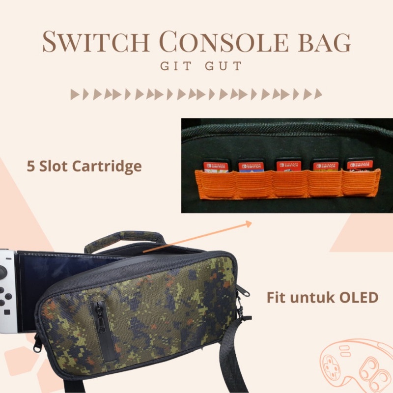 Tas Selempang - Sling Travel Bag - Case - Pouch Switch Lite V1 V2 OLED