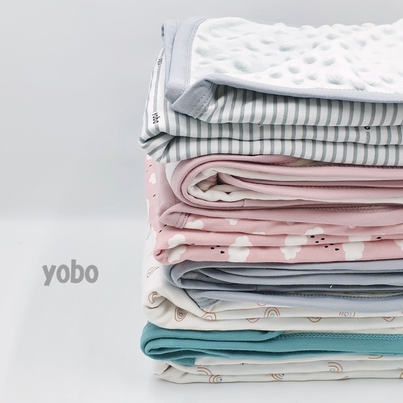 YOBO Baby Blanket (Minky/Emboss) | SELIMUT KAOS BAYI