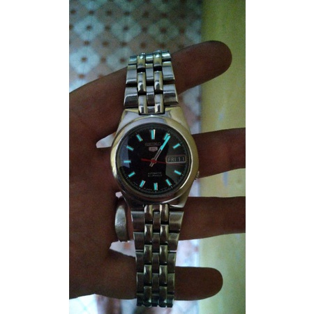 jam tangan seiko 7s26 02P0 dial black second bekas ori