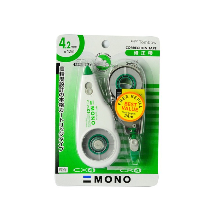 

Correction Tape Tombow (CT-CX4CR4) + Free Refill