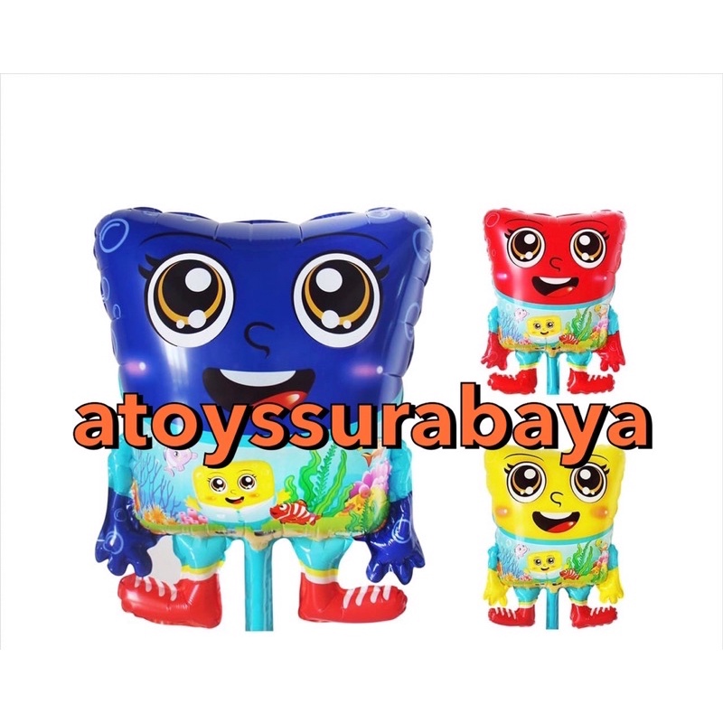 SPONGEBOB BARU (BALON GAS/FOIL/TERBANG/KARAKTER)