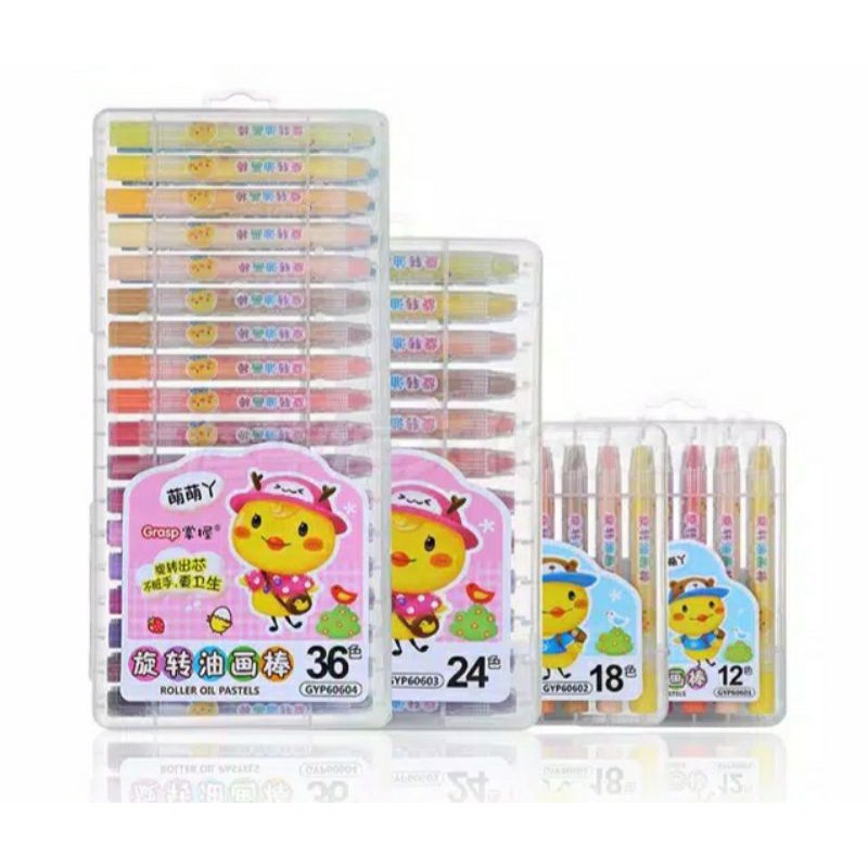 Washable Roller Oil Pastels - Crayon Bisa Dihapus Dicuci