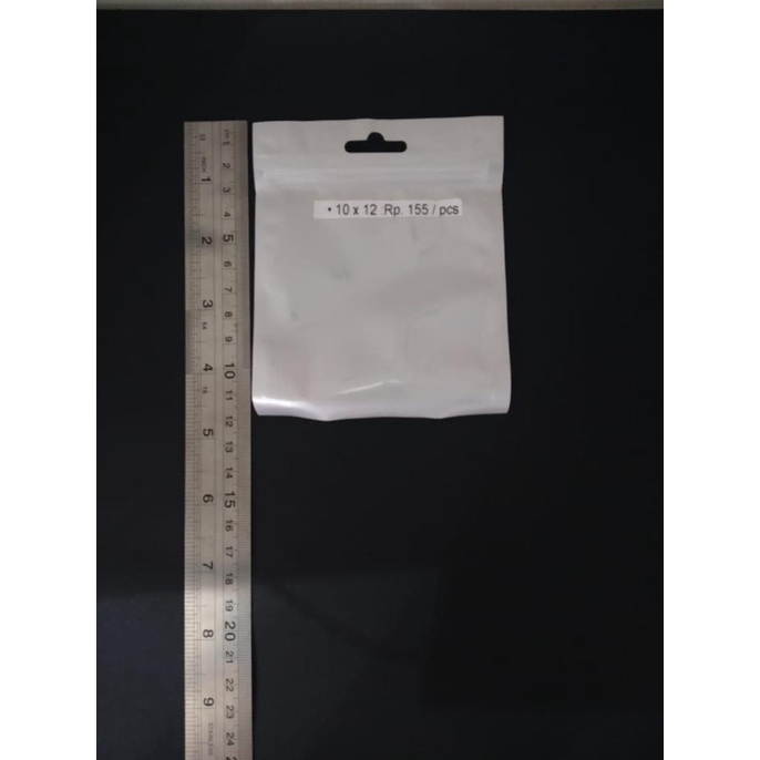 PLASTIK KLIP / PLASTIK ZIPLOCK PUTIH 10X12 CM PLASTIK AKSESORIES