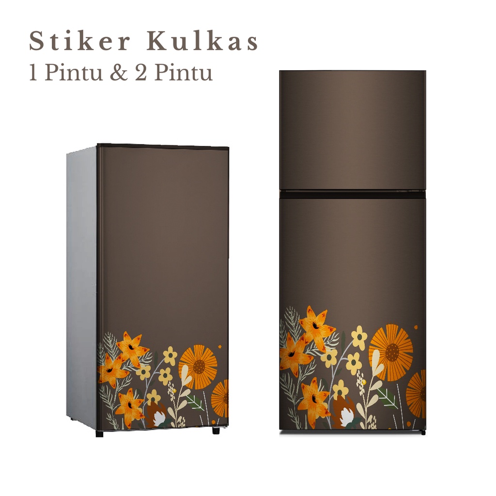 Stiker Kulkas 1 Pintu dan 2 Pintu motif Minimalist kode MT-63 - FX