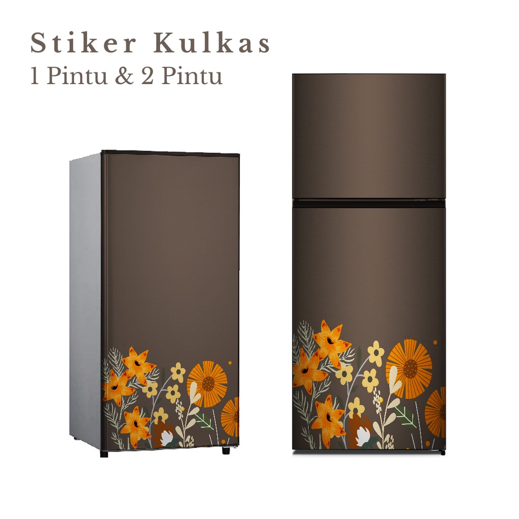 Stiker Kulkas 1 Pintu dan 2 Pintu motif Minimalist kode MT-63 - FM