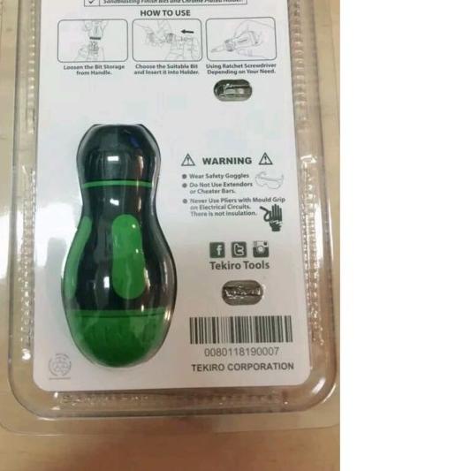 Tekiro Obeng Set 7 in 1 Obeng Ratchet Mini Set Stubby Ratchet ۝