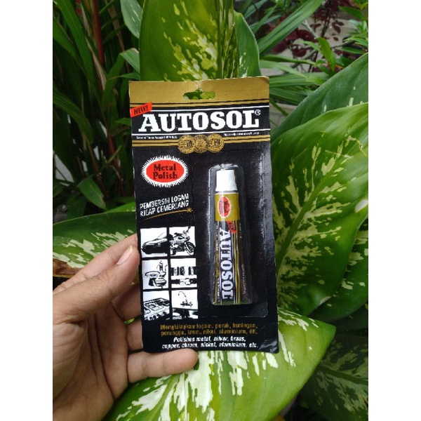 Autosol Metal Polish 15Gr Pembersih Kerak Pengkilap Besi Logam Velg Knalpot