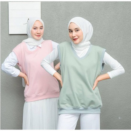 BEFAST - ZEC OOTD Wanita Rompi DAHLIA / Abaya Vest / Rompi Wanita Kekinian / Rompi Banyak Warna / Rompi Untuk OOTD Wanita