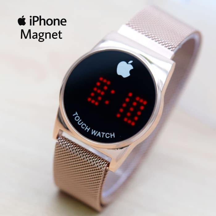 JAM TANGAN TOUCH LED PASIR BULAT SR01