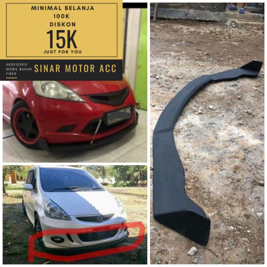Lips / Winglet / Spliter Bumper Bemper Universal bisa Jazz, Brio, livina Avanza vios mobilio