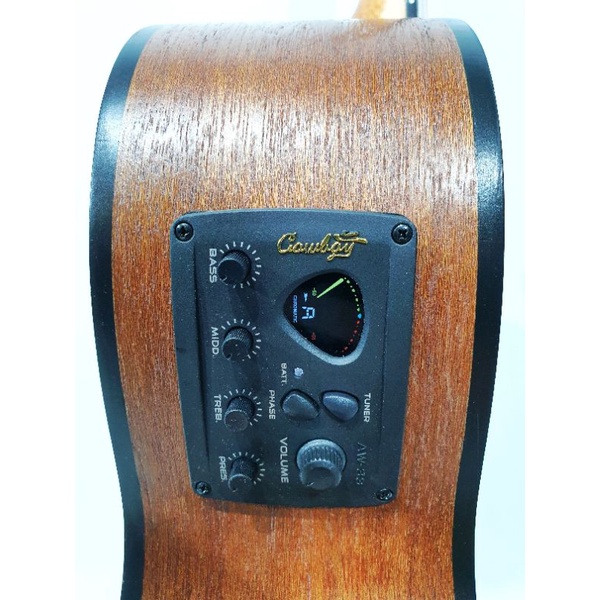Gitar Akustik Elektrik Merk Cowboy Original Tipe GWC-235 NS NA Equlizer EQ TUNER COWBOY Listrik