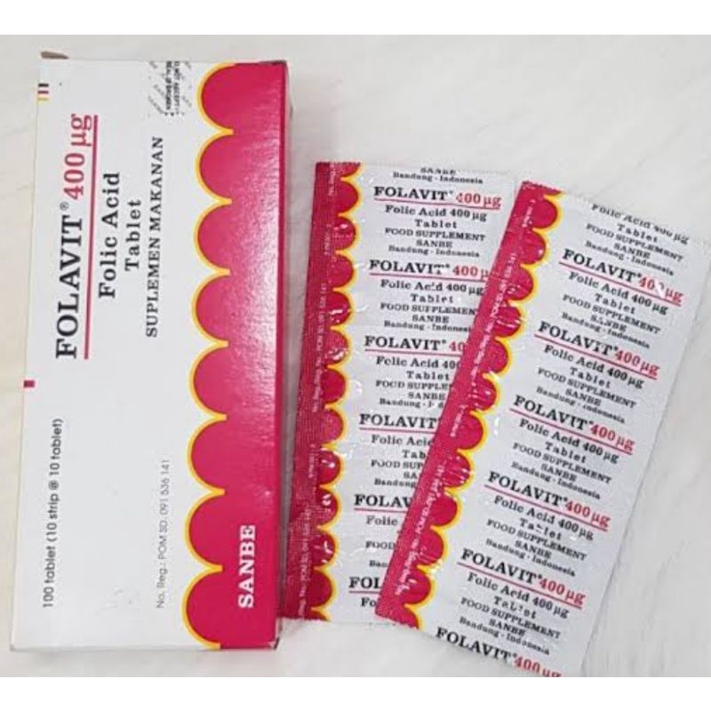 Folavit 10 tablet (400 mg) / Folavit 1000 mg ( 4 tablet)
