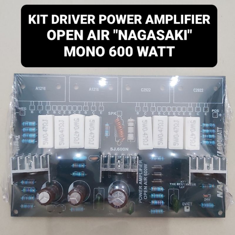 (BISA COD) Kit Driver Power Open Air NAGASAKI 600 Watt Mono