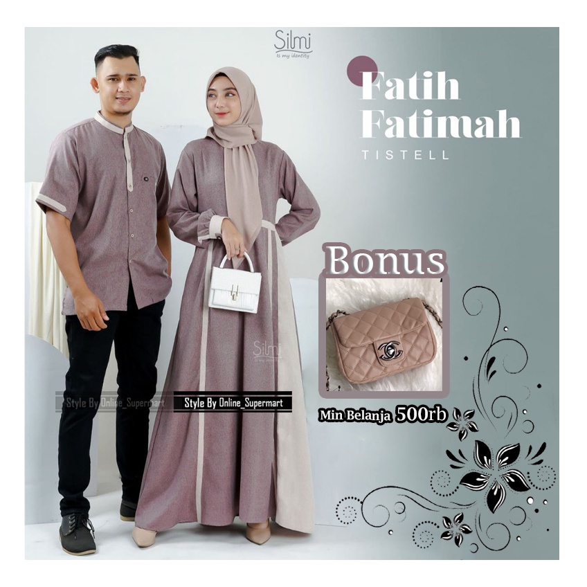 Gamis Couple Fatih Fatimah ori By Silmi Realese