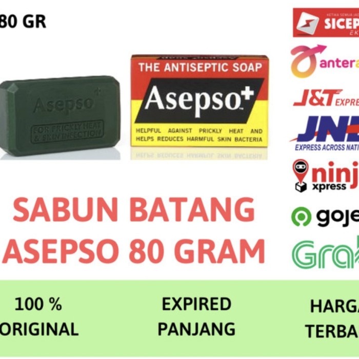 Sabun Batang ASEPSO Soap Bar 80 Gram 80GR Sabun Alergi Gatal